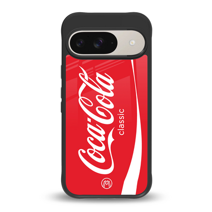 coca cola classic back phone cover | glass case for google pixel 9