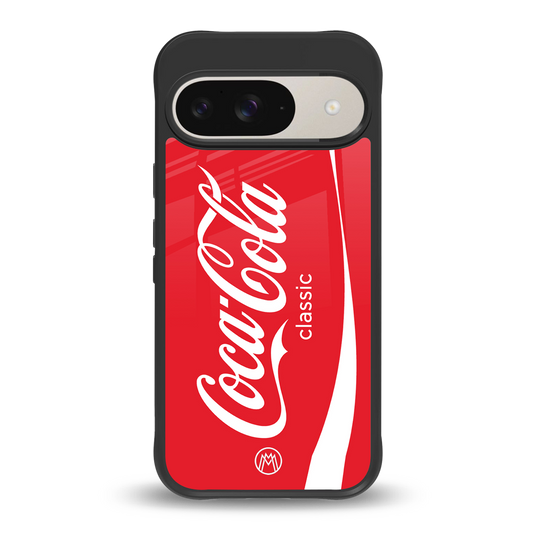 coca cola classic back phone cover | glass case for google pixel 9