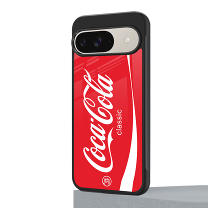 coca cola classic back phone cover | glass case for google pixel 9