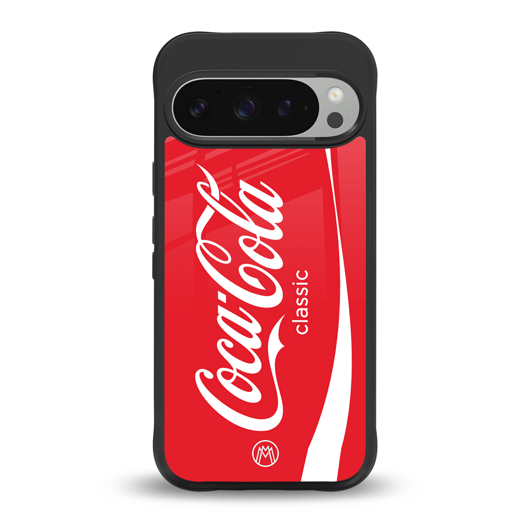coca cola classic back phone cover | glass case for google pixel 9 pro