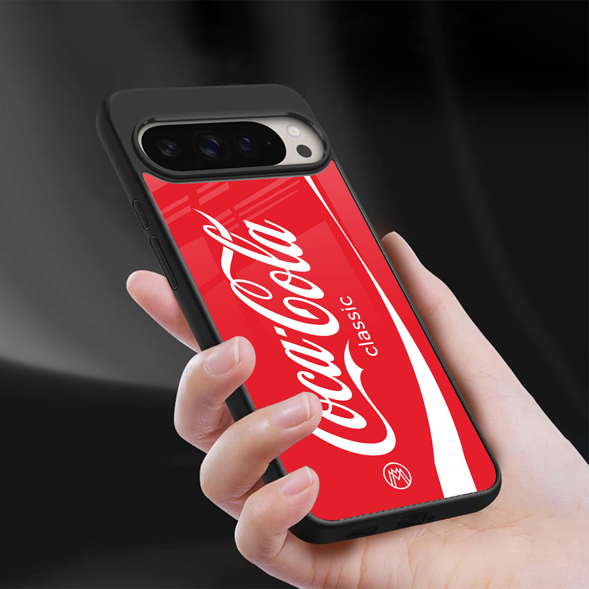 coca cola classic back phone cover | glass case for google pixel 9 pro xl
