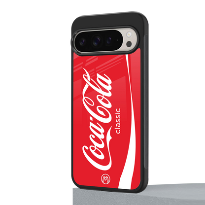coca cola classic back phone cover | glass case for google pixel 9 pro