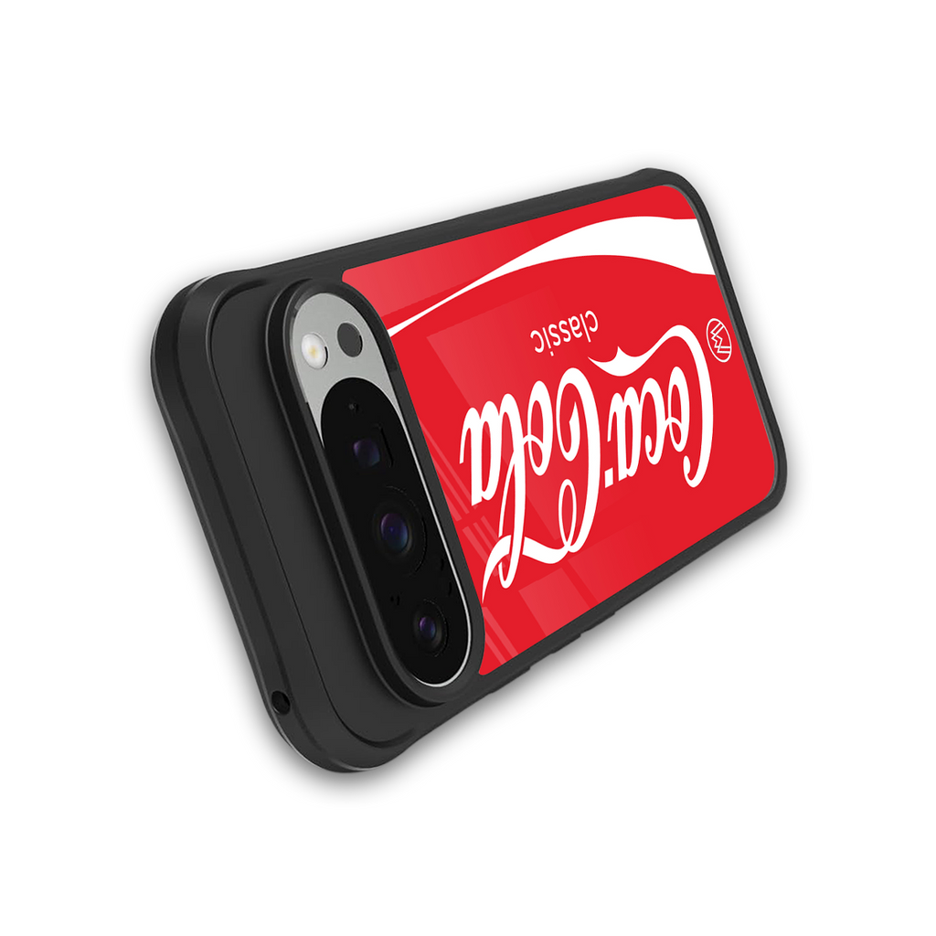 coca cola classic back phone cover | glass case for google pixel 9 pro