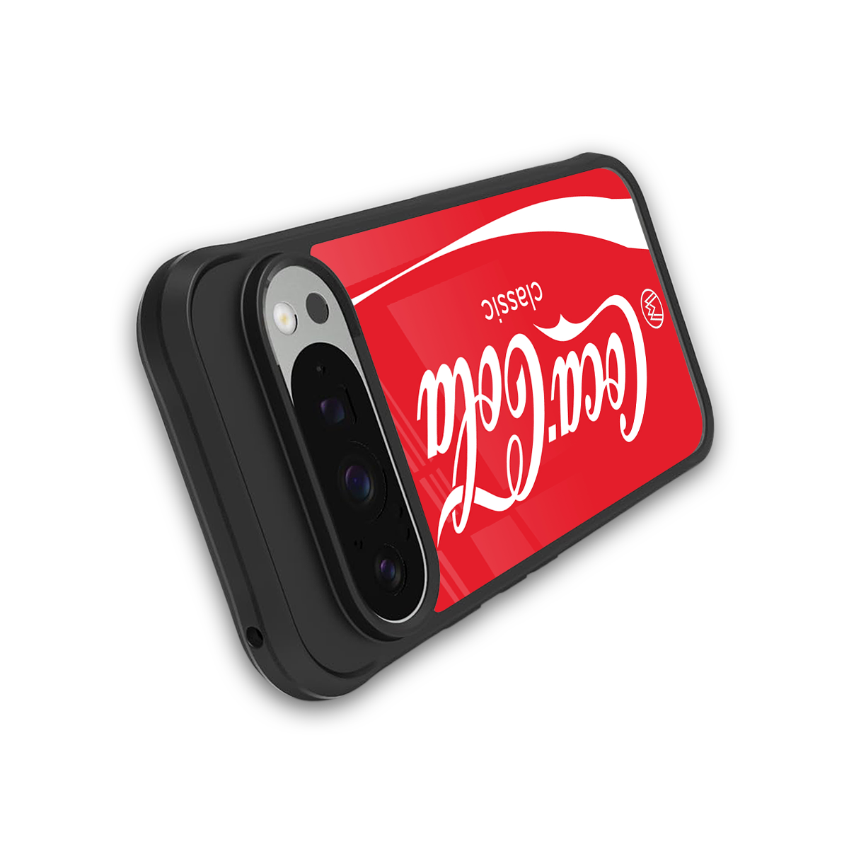 coca cola classic back phone cover | glass case for google pixel 9 pro xl