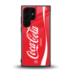 coca cola classic back phone cover | glass case for samsung galaxy s24 ultra