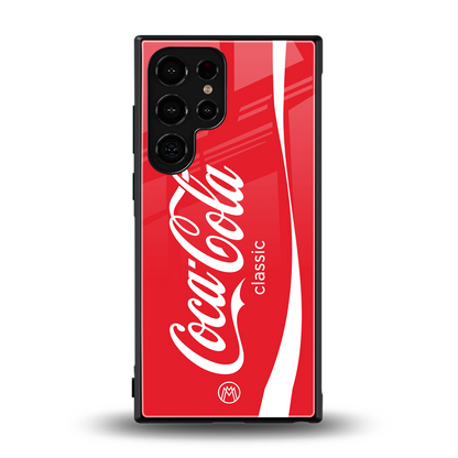 coca cola classic back phone cover | glass case for samsung galaxy s24 ultra