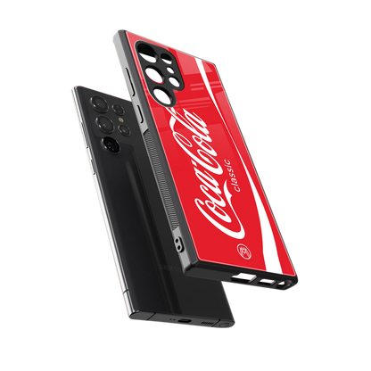 coca cola classic back phone cover | glass case for samsung galaxy s24 ultra