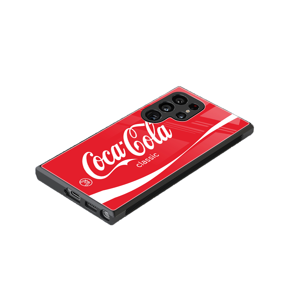 coca cola classic back phone cover | glass case for samsung galaxy s23 ultra