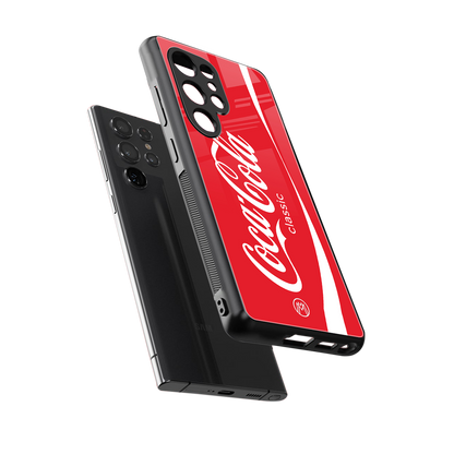 coca cola classic back phone cover | glass case for samsung galaxy s25 ultra