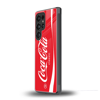 coca cola classic back phone cover | glass case for samsung galaxy s25 ultra