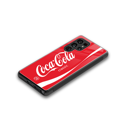 coca cola classic back phone cover | glass case for samsung galaxy s25 ultra