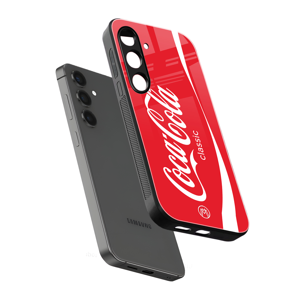 coca cola classic back phone cover | glass case for samsung galaxy s24
