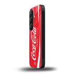 coca cola classic back phone cover | glass case for samsung galaxy s24