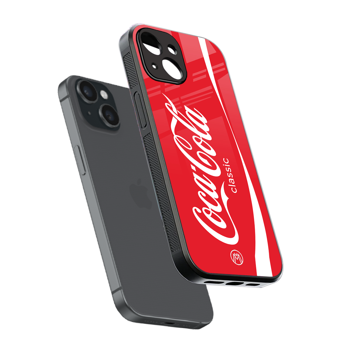 coca cola classic back phone cover | glass case for iphone 15