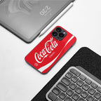 coca cola classic back phone cover | glass case for iphone 16