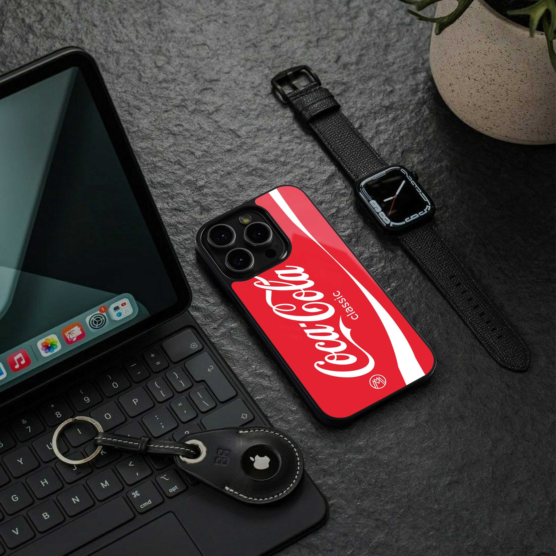 coca cola classic back phone cover | glass case for samsung galaxy s24 ultra