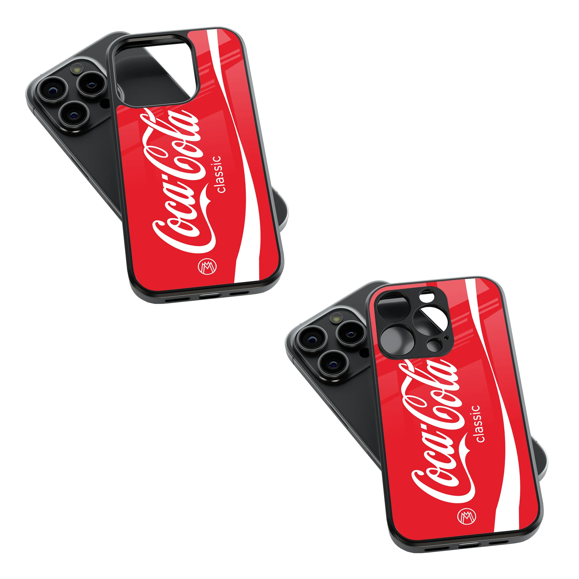 Trendy Glass Back Mobile Case for iPhone, Samsung, Redmi, OnePlus, Google Pixel, Motorola