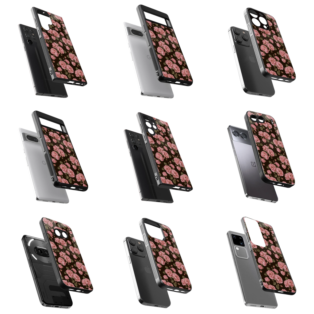 Durable Glass Back Mobile Case for iPhone, Samsung, OnePlus, Google Pixel, Redmi, Vivo, Oppo