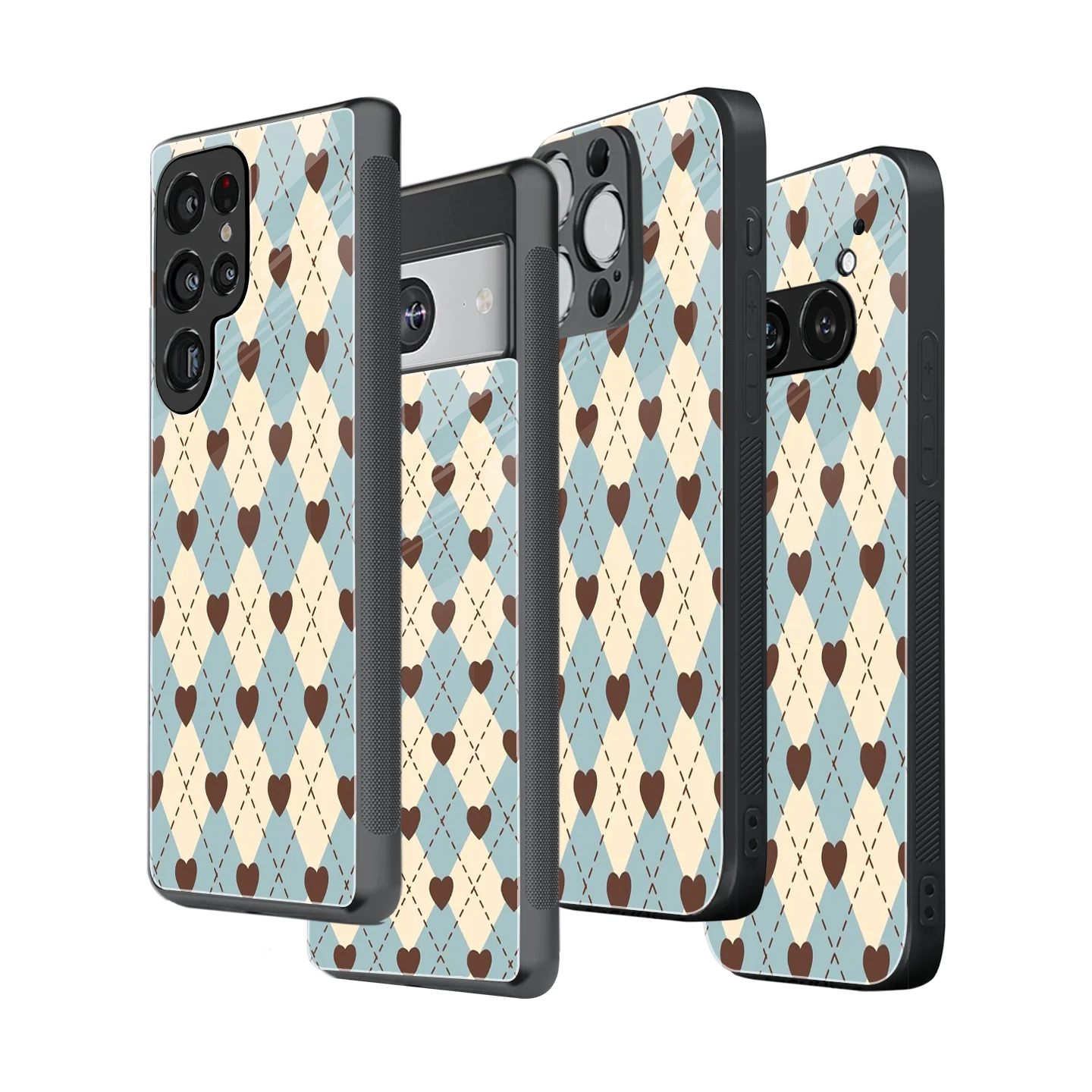 Stylish Glass Back Case for All Smartphones iPhone, Samsung, OnePlus, Pixel, Redmi, Oppo, Vivo, Motorola