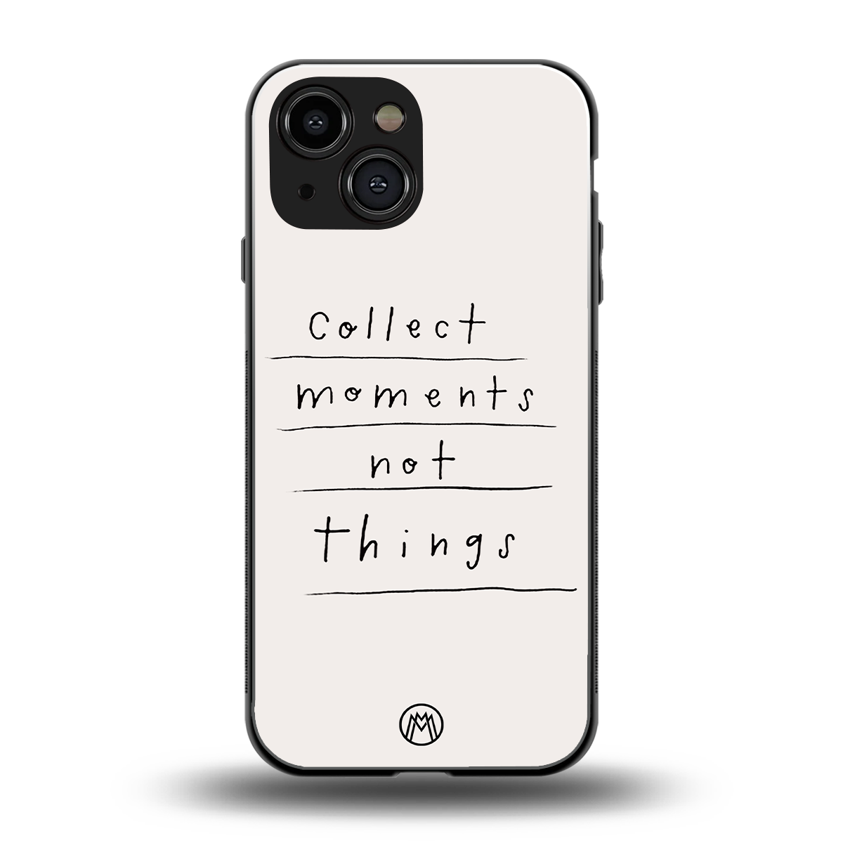 collect moments not things back phone cover | glass case for iphone 13 mini