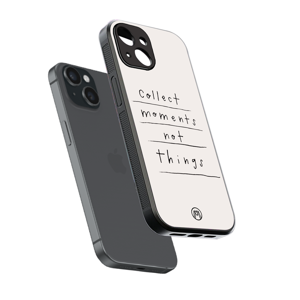 collect moments not things back phone cover | glass case for iphone 13 mini