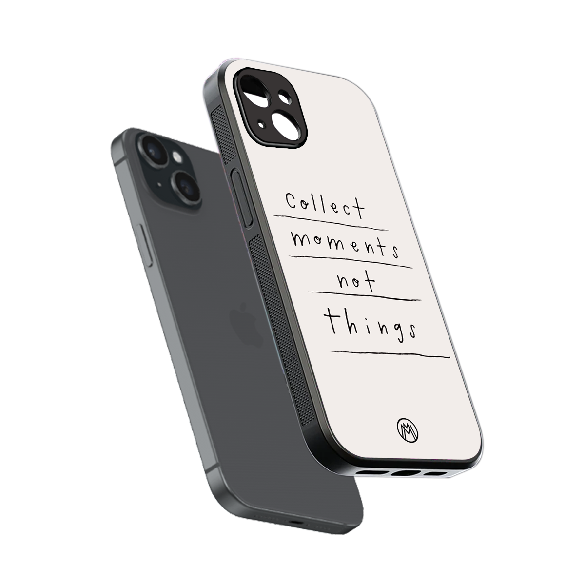 collect moments not things back phone cover | glass case for iphone 14 plus