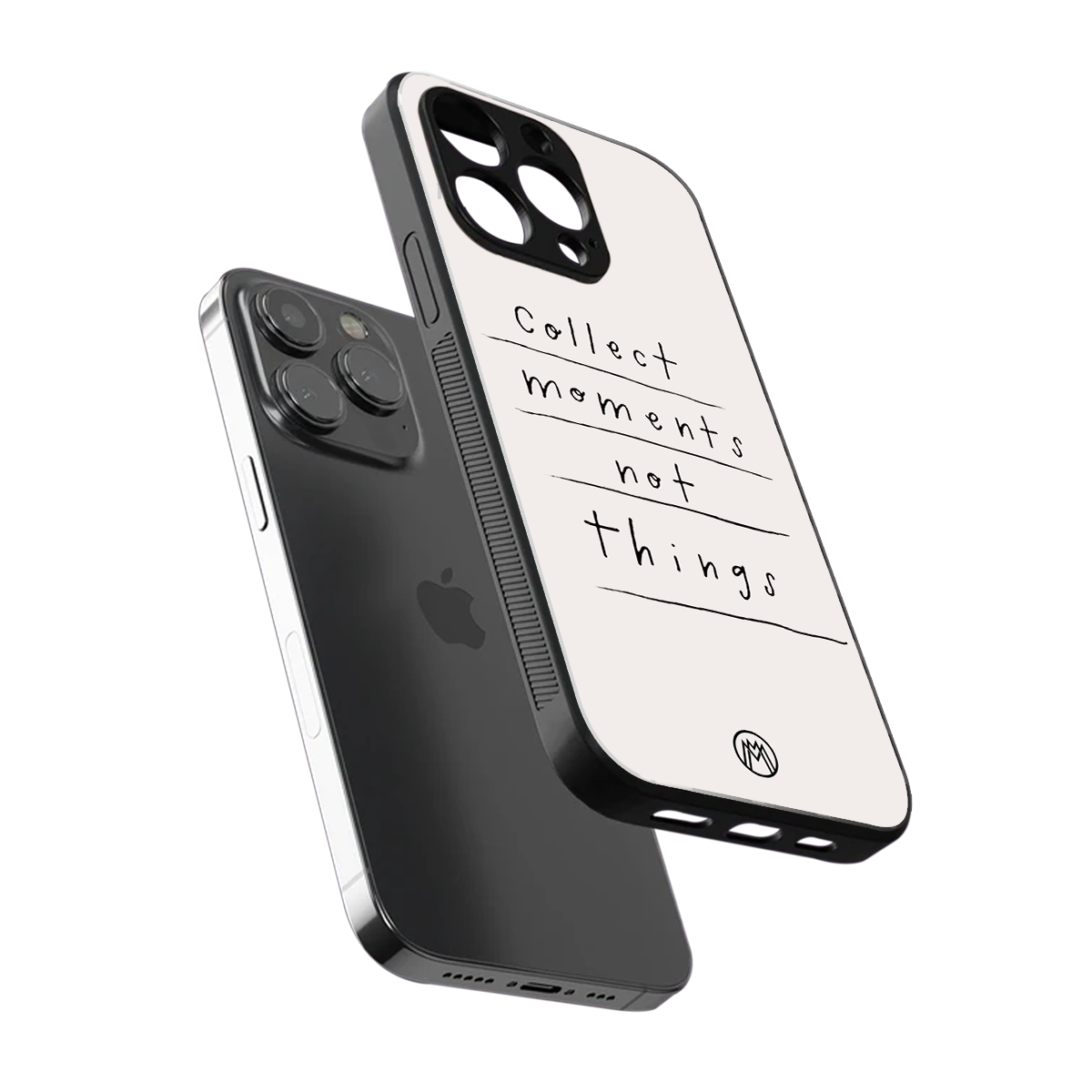 collect moments not things back phone cover | glass case for iphone 14 pro max