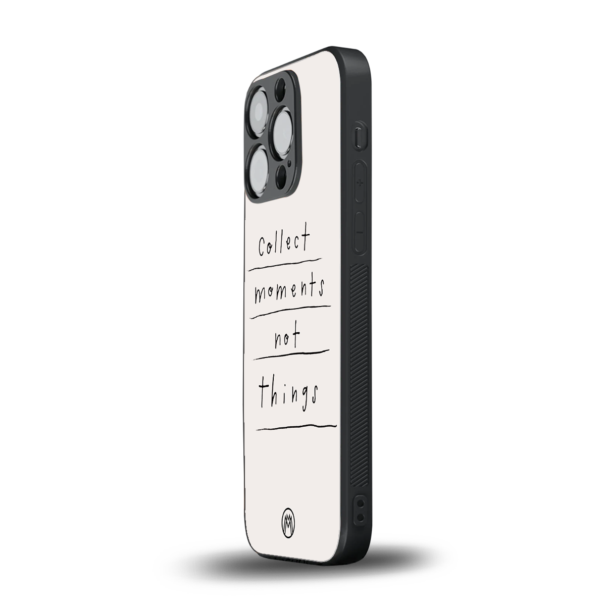 collect moments not things back phone cover | glass case for iphone 15 pro