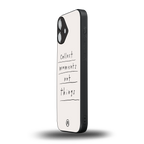 collect moments not things back phone cover | glass case for iphone 16 plus