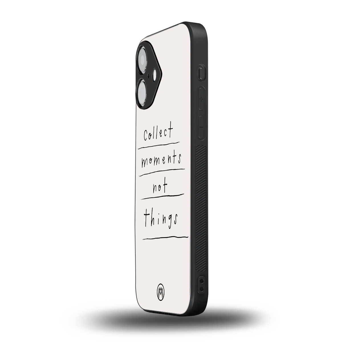 collect moments not things back phone cover | glass case for iphone 16