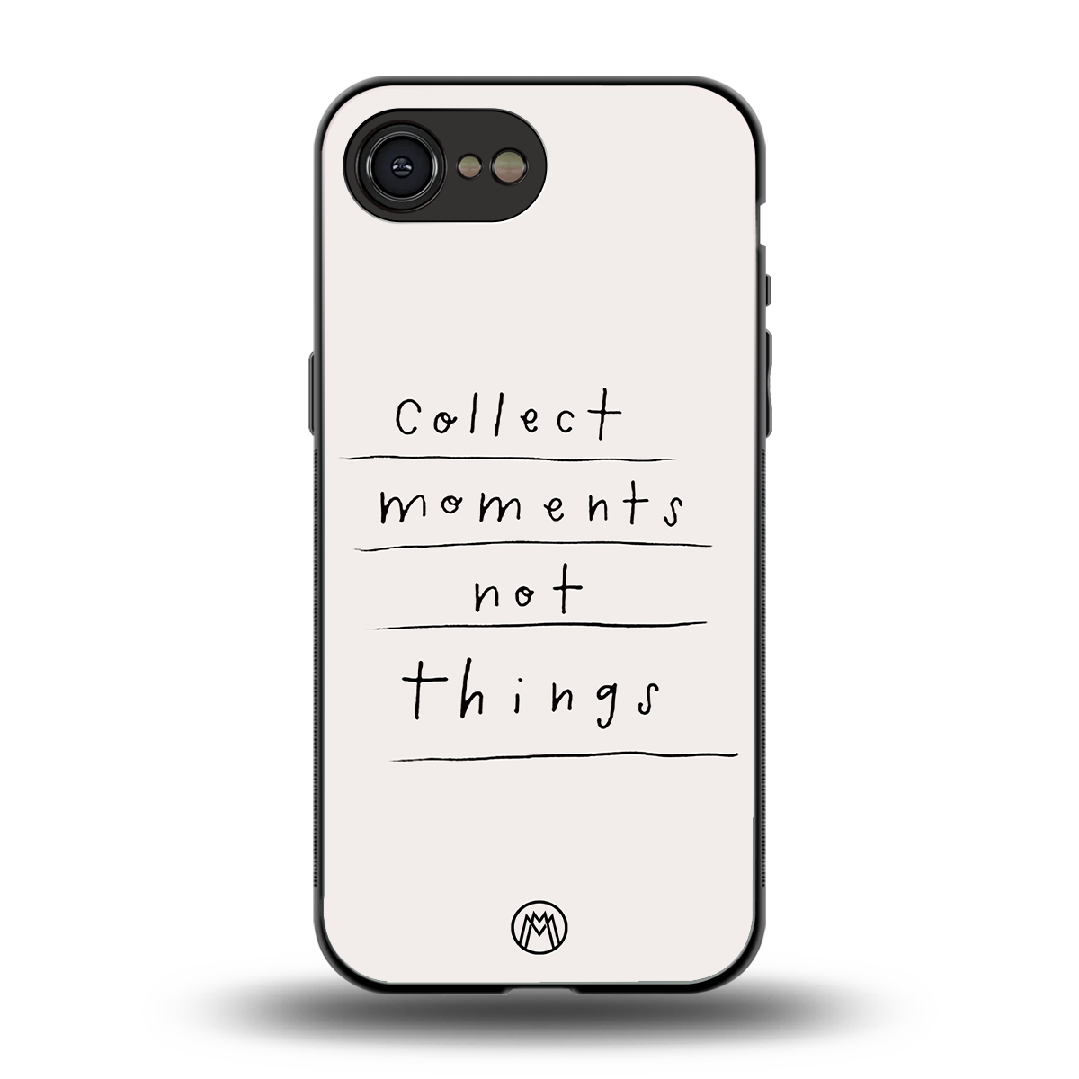 collect moments not things back phone cover | glass case for iphone 16e