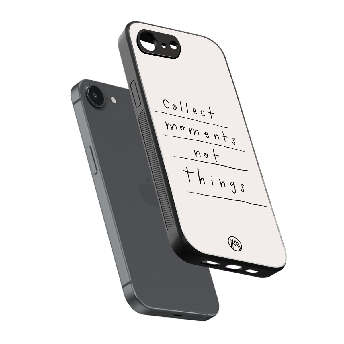 collect moments not things back phone cover | glass case for iphone 16e