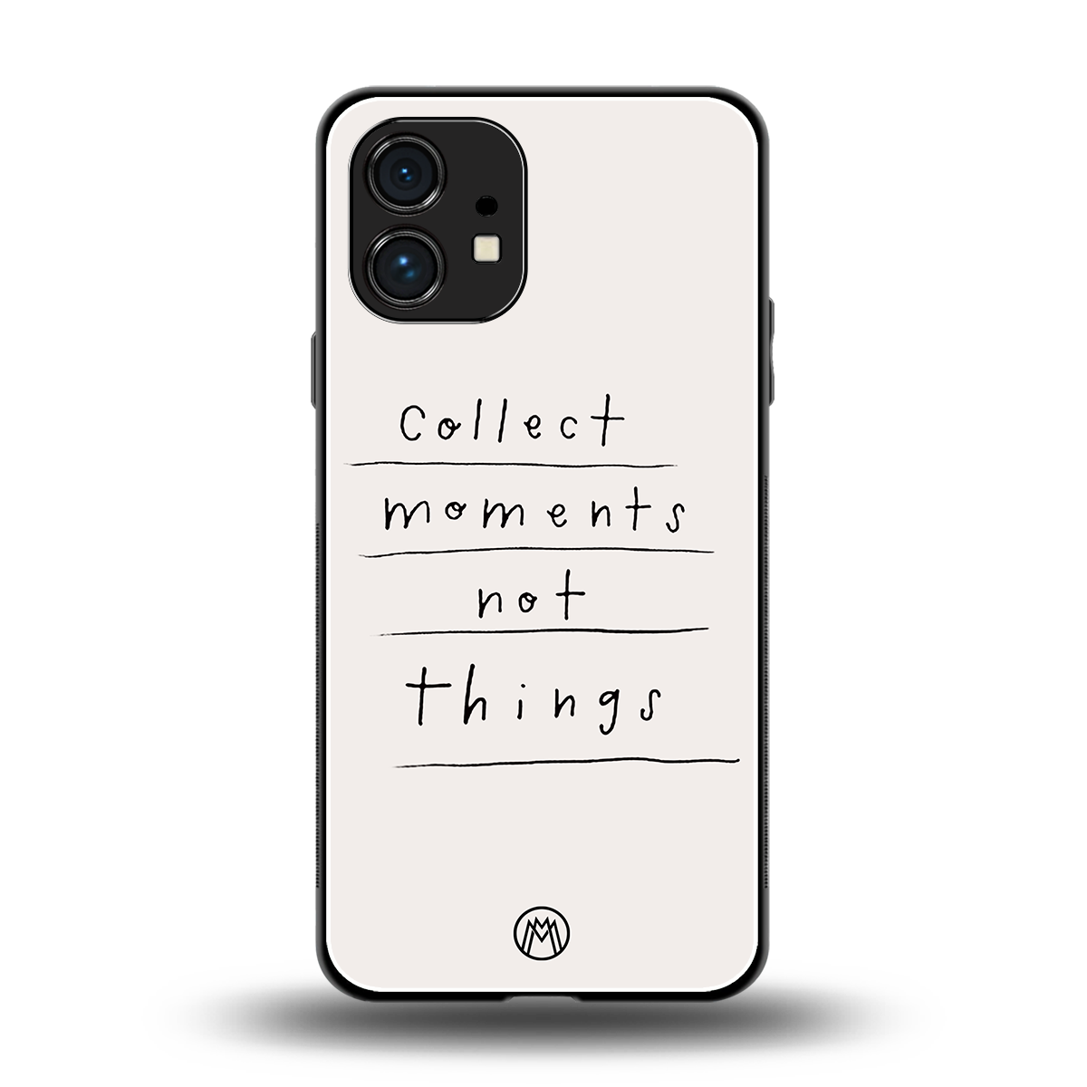 collect moments not things back phone cover | glass case for nothing phone 1