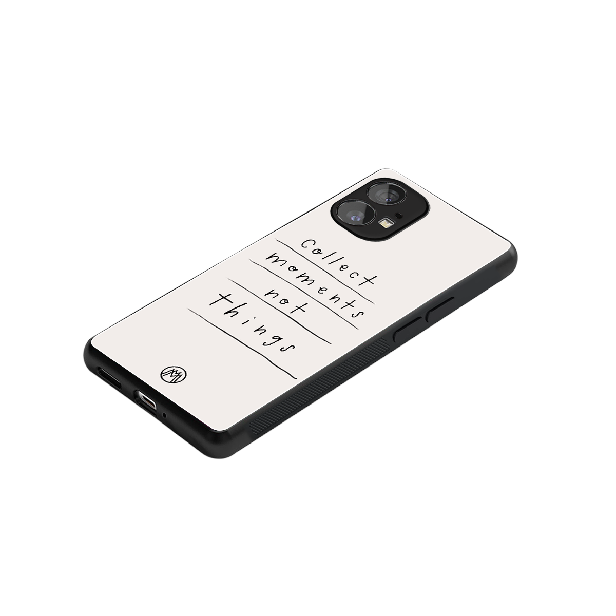 collect moments not things back phone cover | glass case for nothing phone 1