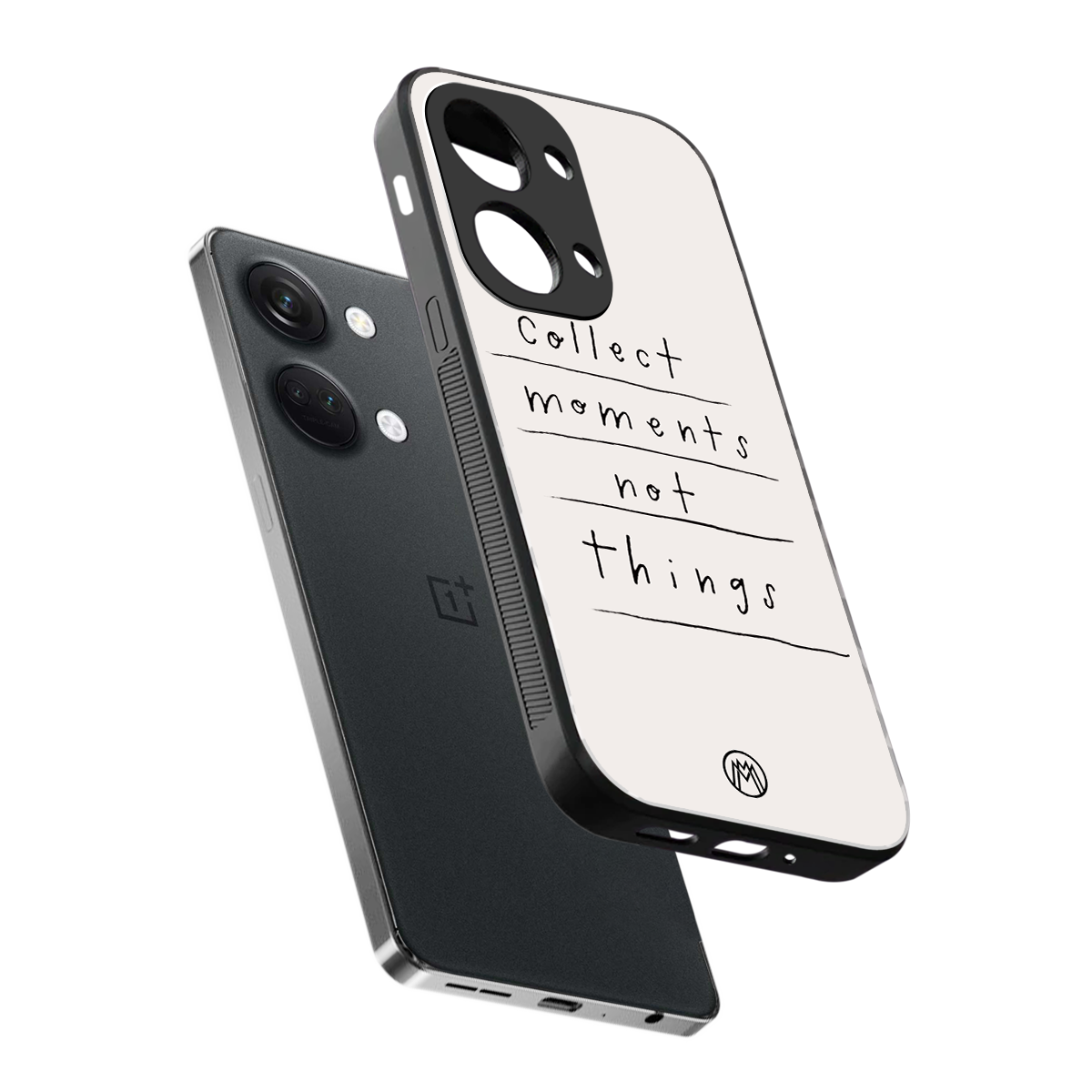 collect moments not things back phone cover | glass case for oneplus nord 3