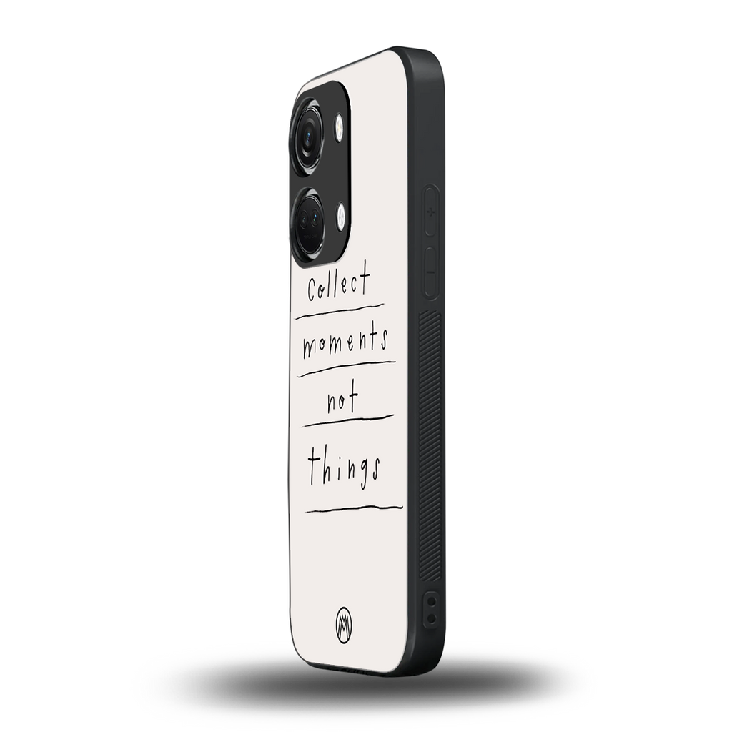 collect moments not things back phone cover | glass case for oneplus nord 3