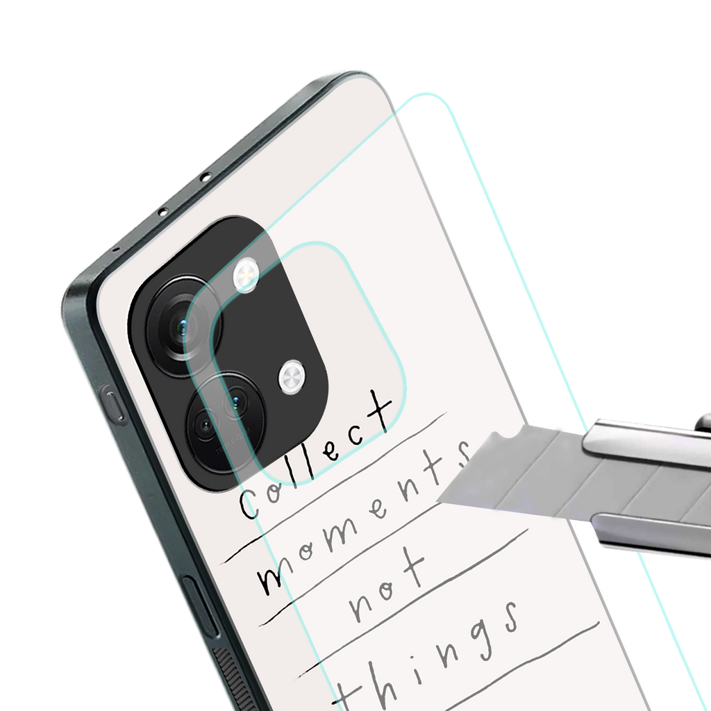 collect moments not things back phone cover | glass case for oneplus nord 3