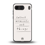 collect moments not things back phone cover | glass case for oneplus nord 4