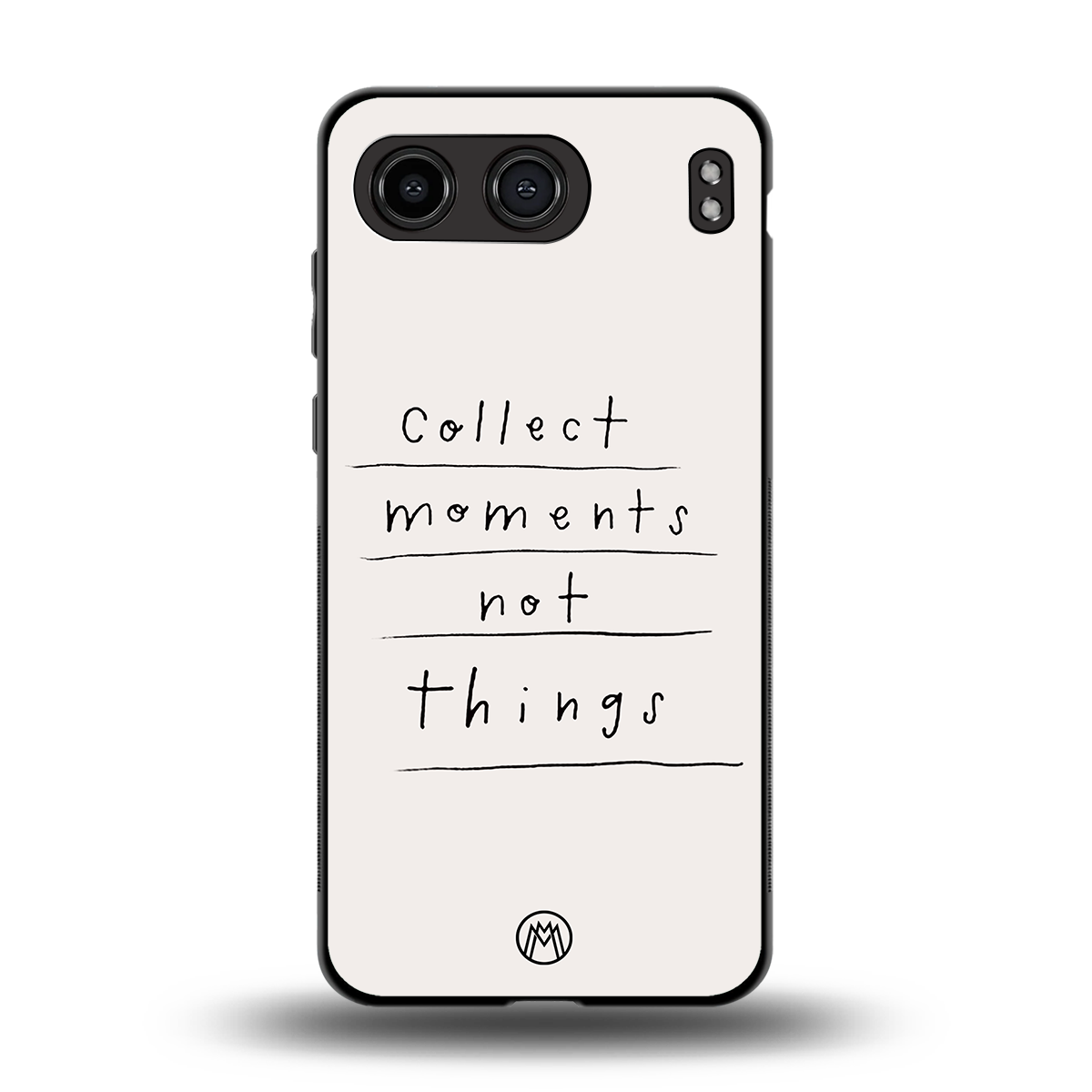 collect moments not things back phone cover | glass case for oneplus nord 4