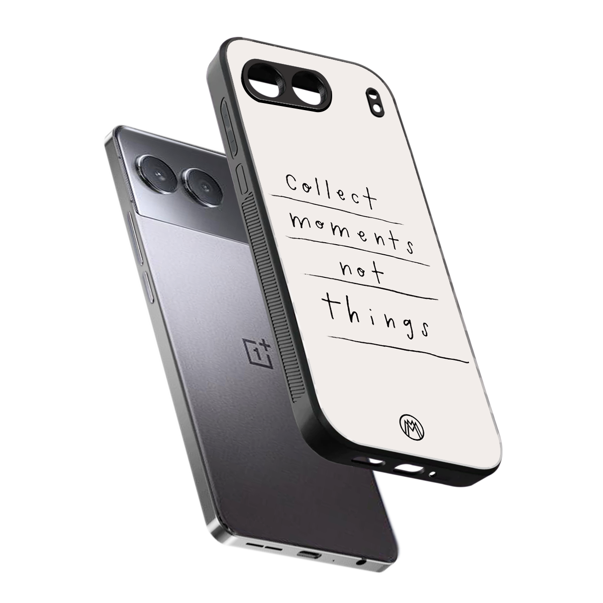 collect moments not things back phone cover | glass case for oneplus nord 4