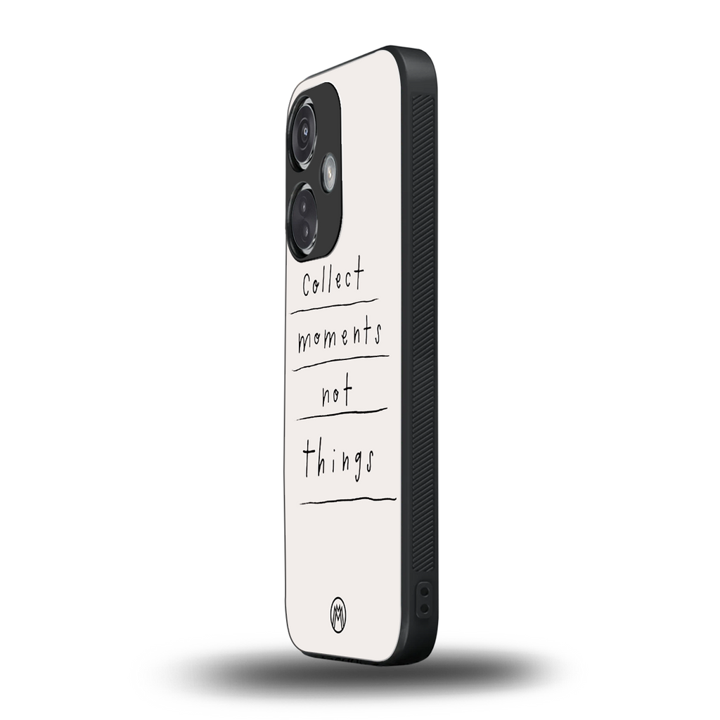collect moments not things back phone cover | glass case for oneplus nord ce 3