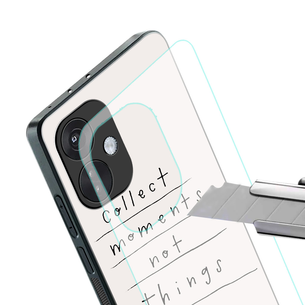 collect moments not things back phone cover | glass case for oneplus nord ce 3