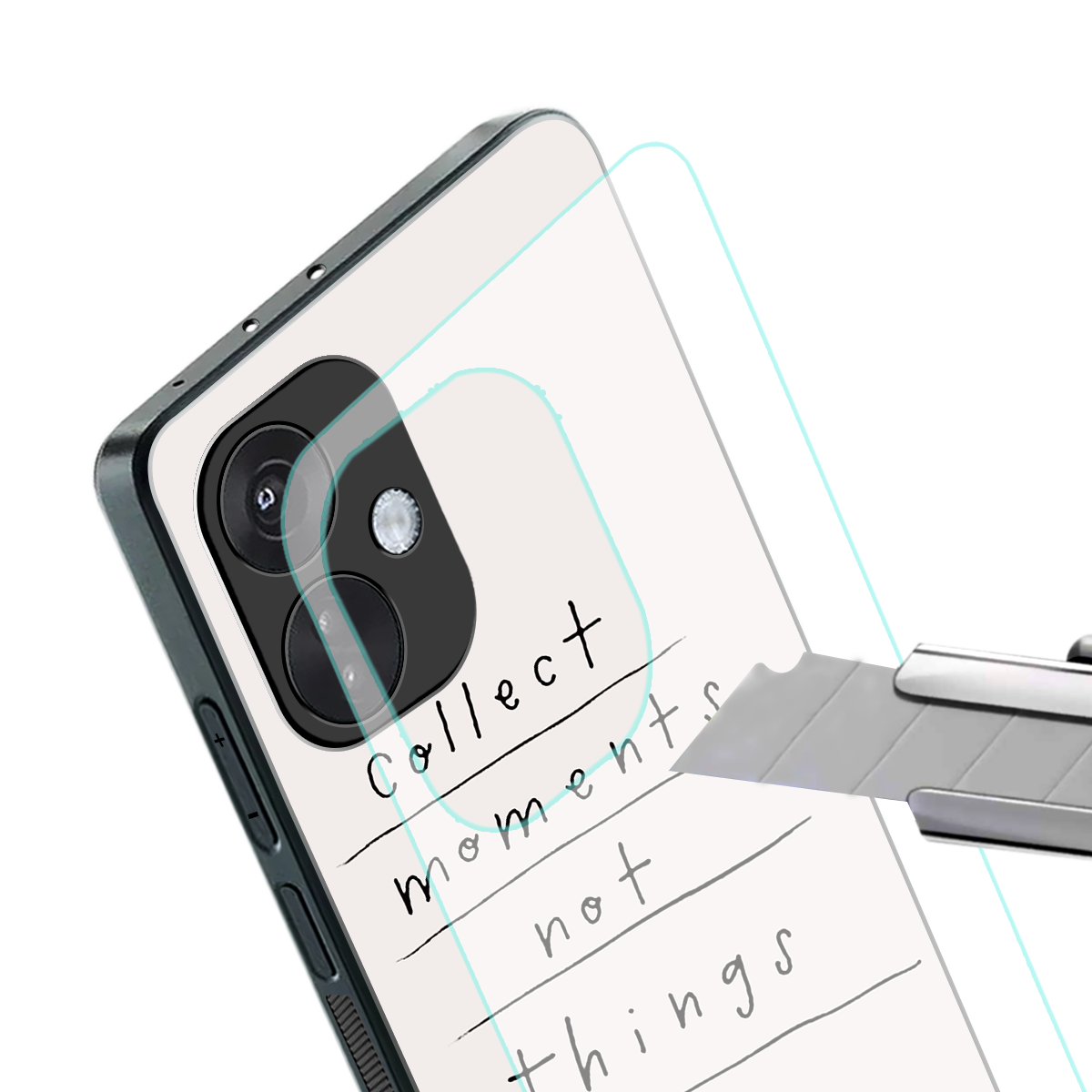 collect moments not things back phone cover | glass case for oneplus nord ce 3