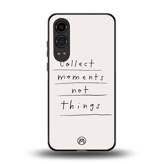 collect moments not things back phone cover | glass case for oneplus nord ce 4 lite