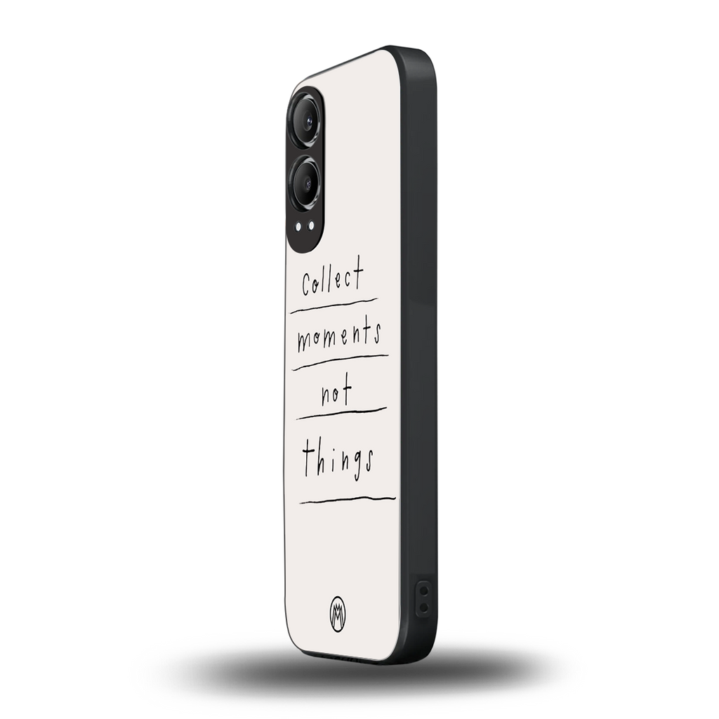 collect moments not things back phone cover | glass case for oneplus nord ce 4 lite
