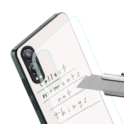 collect moments not things back phone cover | glass case for oneplus nord ce 4 lite