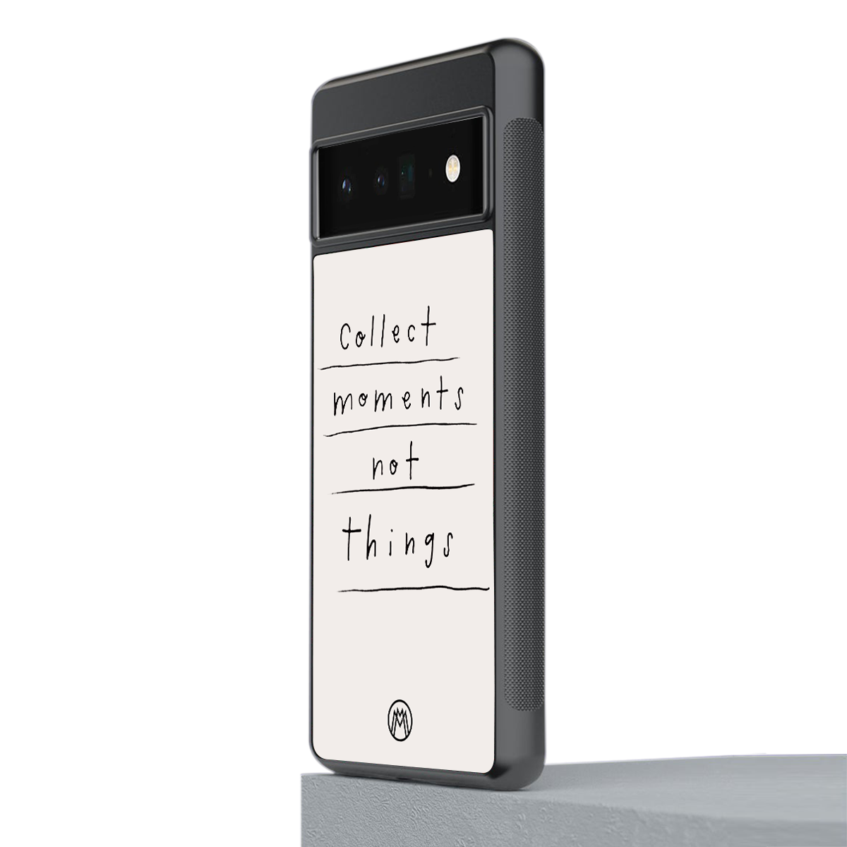 collect moments not things back phone cover | glass case for google pixel 6 pro