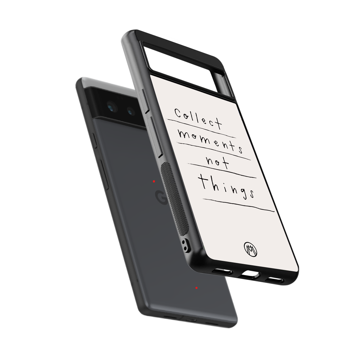 collect moments not things back phone cover | glass case for google pixel 6