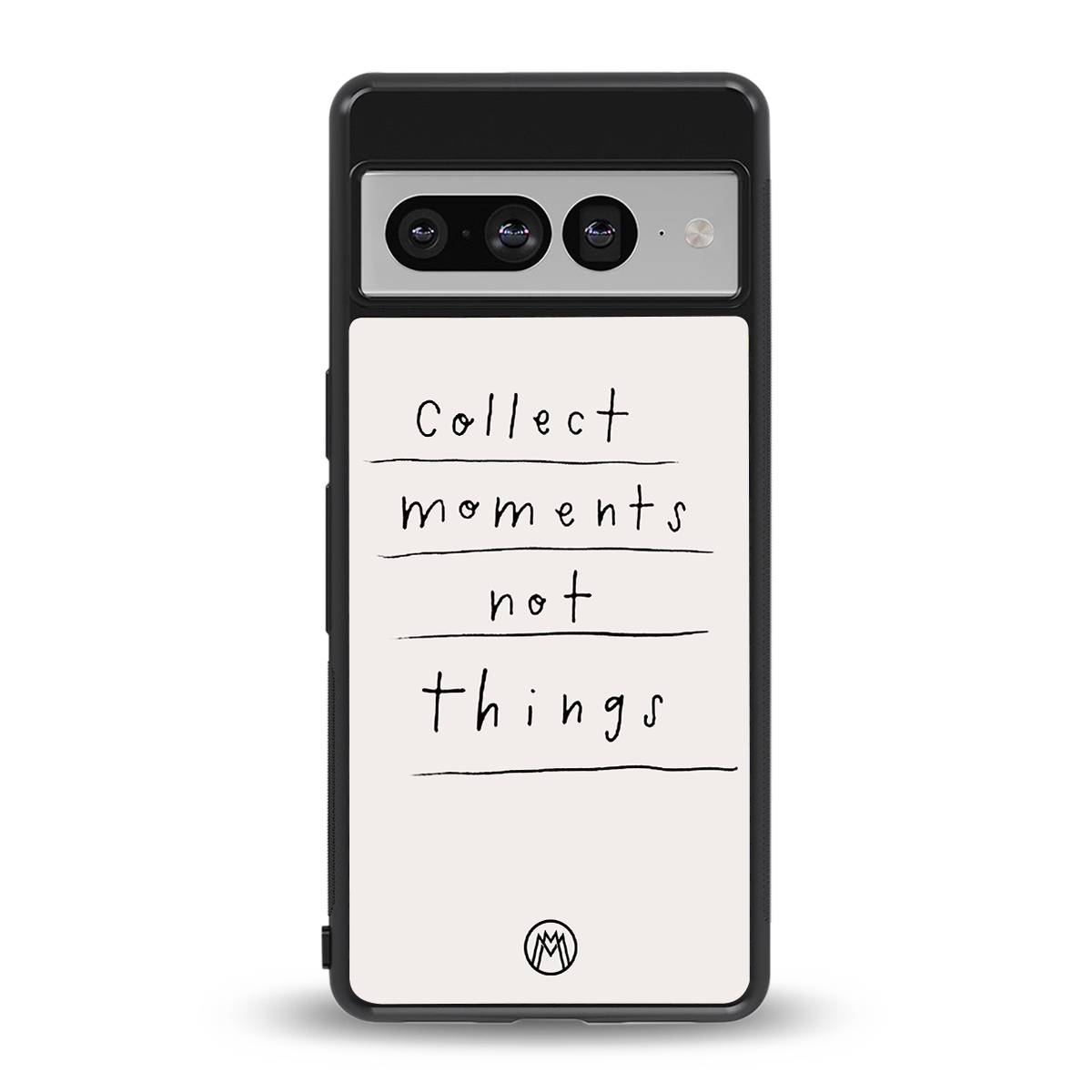 collect moments not things back phone cover | glass case for google pixel 7 pro