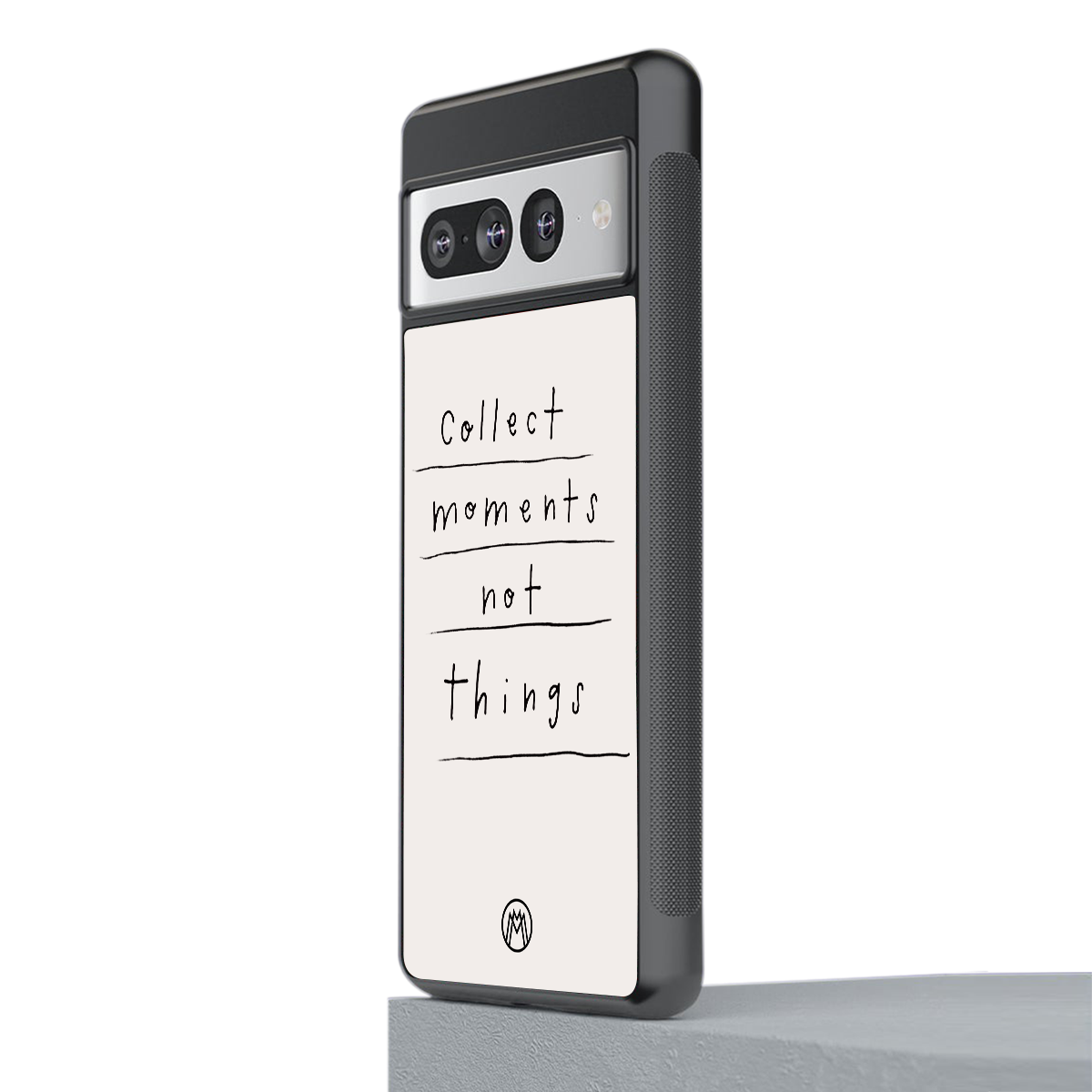 collect moments not things back phone cover | glass case for google pixel 7 pro